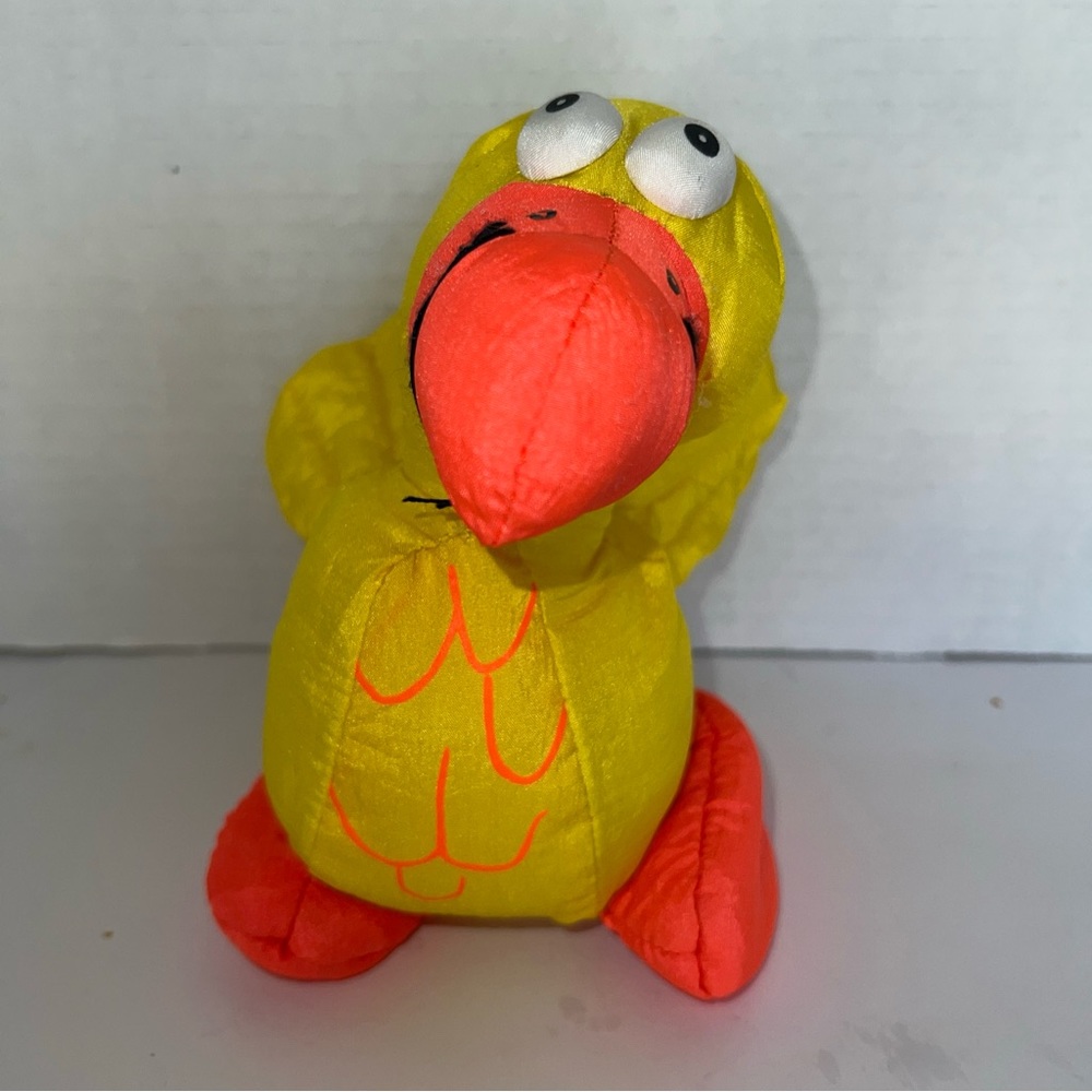 Aqua Leisure 1997 Pool Critters Toy Danny The Duck Stuffed Plush Parachute Swim